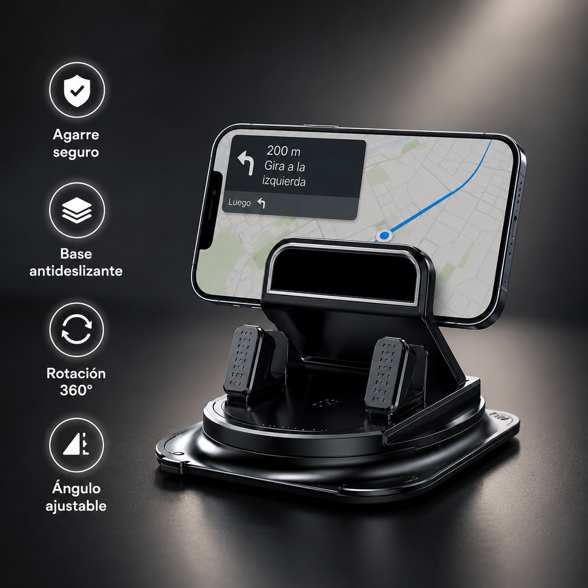 AutoGrip 360° | Soporte Inteligente de Auto para Celular